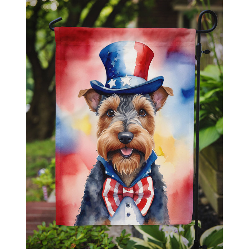 Drapeau patriotique du jardin américain, Terrier gallois noir
