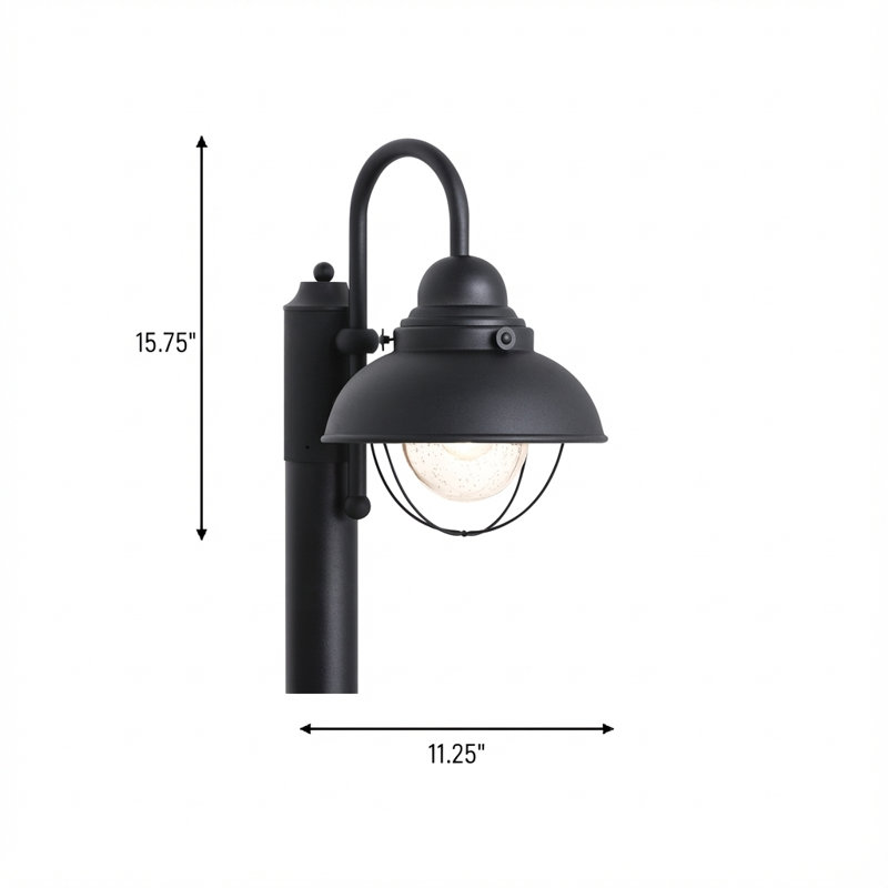 Audrey Seeded Lantern Head, Black