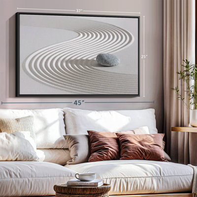 " Zen Stone On Sand "