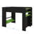 Full-Size Bunk Bed With Height-Adjustable Desk, Includes Wardrobe And RGB Lighting Options-1845805951