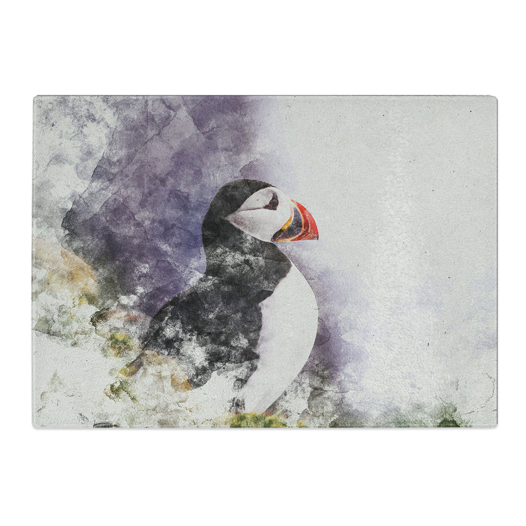 Atlantic Puffin Birds Vol.7 Watercolour Chopping Board