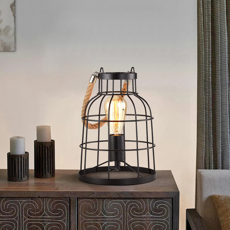Lampe de bureau noire 10,6 po Yingst
