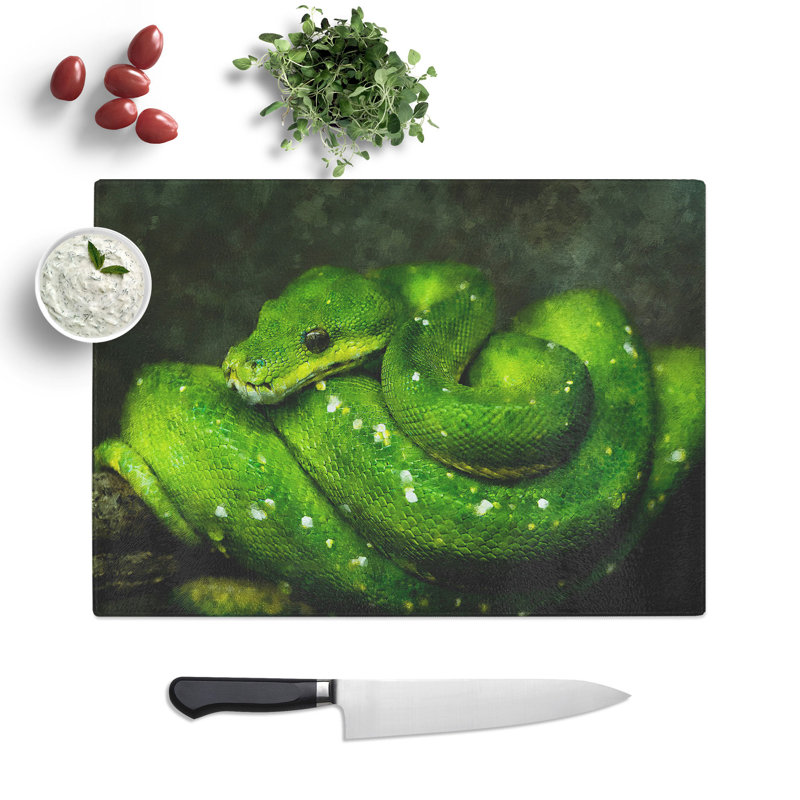 Python Snake Chopping Board, 0.4cm H x 20cm W x 28.5cm L