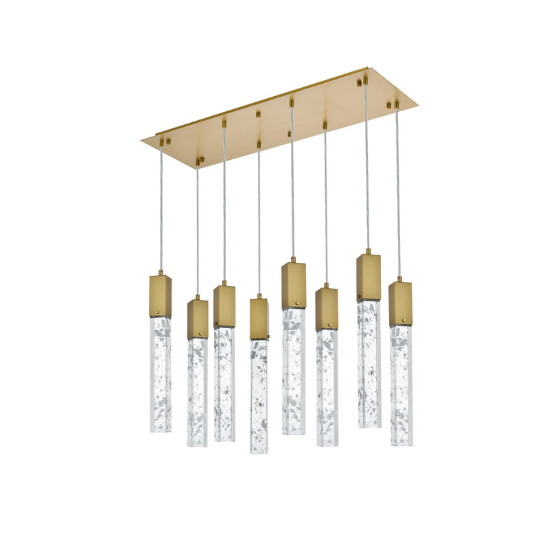 Luminaire suspendu 36 po Aurora, Or satiné