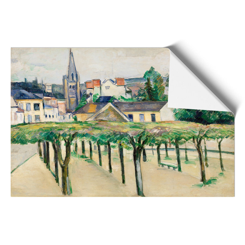 Village Square by Paul Cezanne - Frameless Print, 42cm H x 59cm W x 0.1cm D