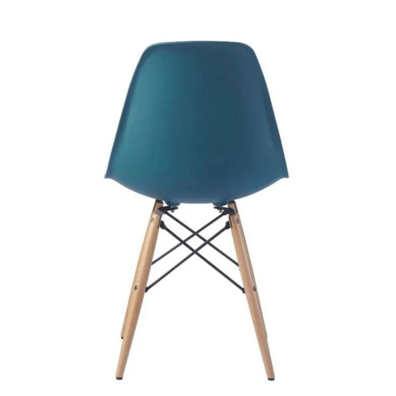 Wrenshall 17.7'' H Beech Side Chair, Peacock/Natural