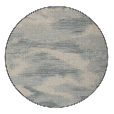 Washable Morning Mist Farm Area Rug