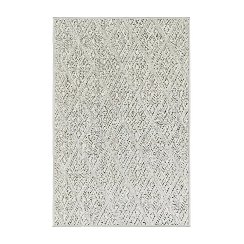 Geometric Indoor Rug, Rectangle 4' x 6'