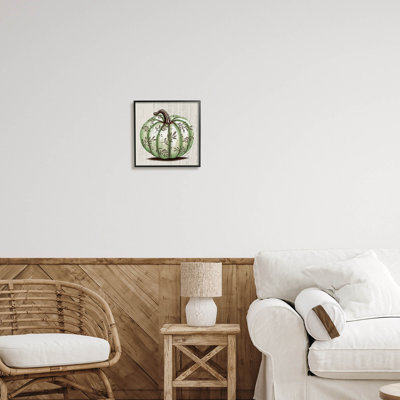 «Green Autumn Pumpkin» par Elizabeth Tyndall - peinture sur toile