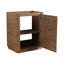 Meuble-lavabo autoportant de 71 cm (71 cm) avec lavabo en céramique blanche et porte à fermeture douce