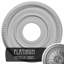 Médaillon de plafond Endurathane Valeriano, DE 12 1/8 po x P 3 5/8 po x P 3/4 po (convient aux auvents jusqu'à 6 1/4 po), finition platine peinte à la main-27782619