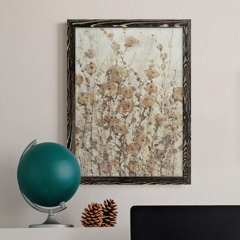 Toile encadrée de qualité supérieure Garden Edge II - prête à être accrochée, Noir, H 20 po x l 17 po x P 1 po