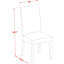 L'ensemble de table de cuisine 5 pièces pour 4 personnes comprend une table de cuisine rectangulaire avec feuille papillon et 4 chaises de salle à manger Parson en tissu crème, lin blanc-1625779129-1625779133-1625779135