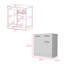 Commode Carlin, chambre à coucher, blanc-611412782