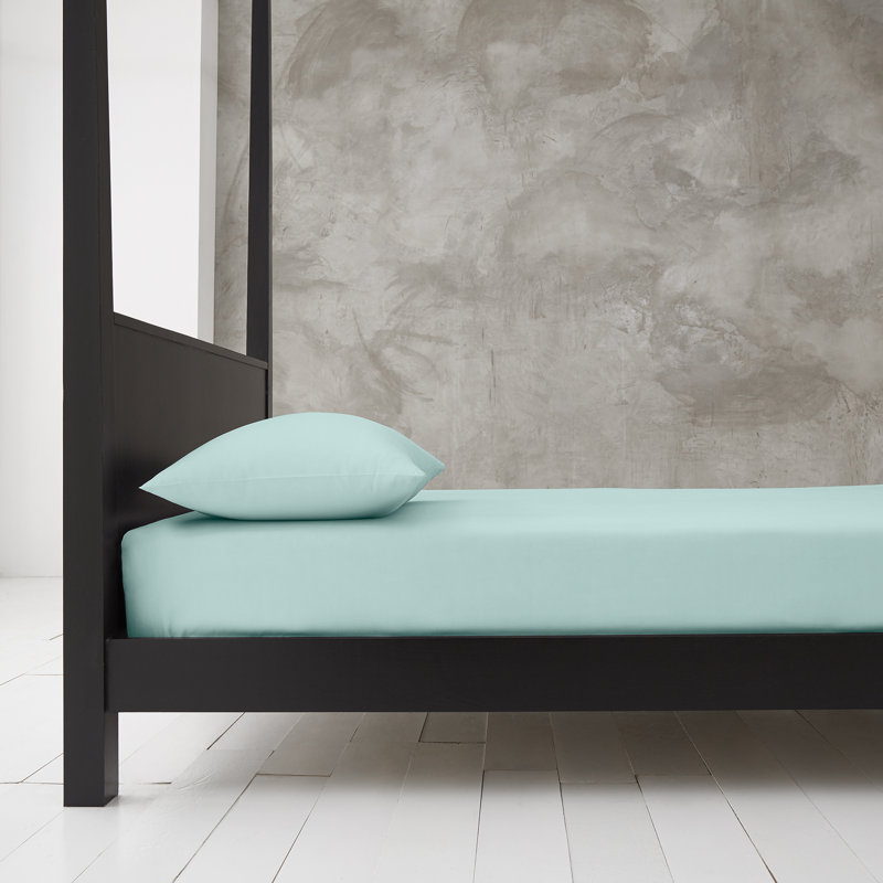 Diamond Fitted Sheet, Single (3'), Aqua