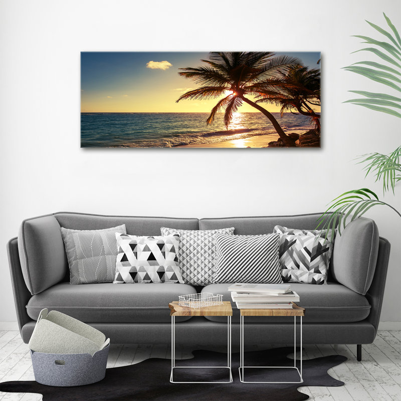 Tropical Beach - No Frame Print on Canvas