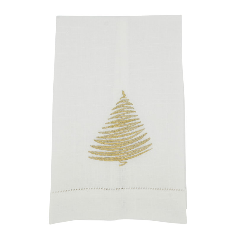 Christmas Towel Collection Kitchen Towel Linen Set, Gold