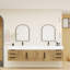 Jessica 83.5'' Wall Mounted Double Bathroom Vanity Base Only-72495650