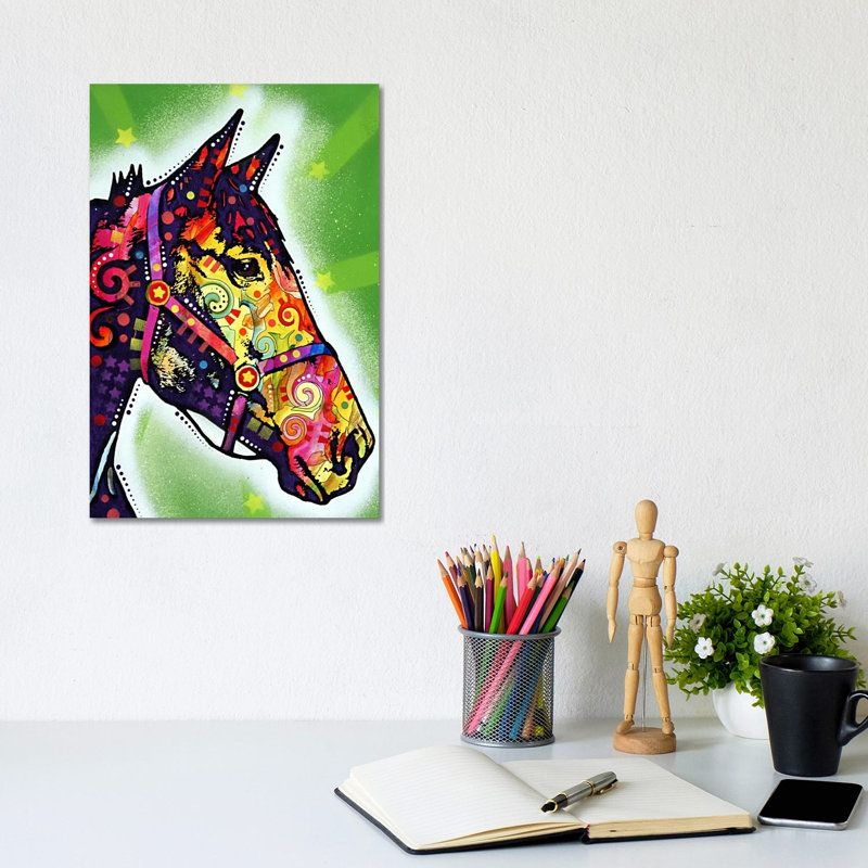 Horse 1 Piece Wrapped Canvas Wall Art, 20.32 cm H x 30.48 cm W