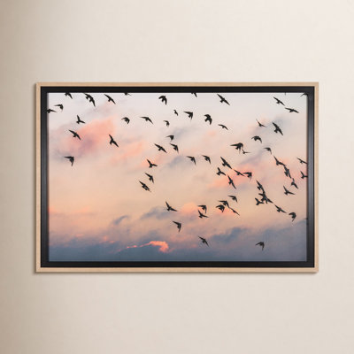 Evening Flight Hand-Embellished Print