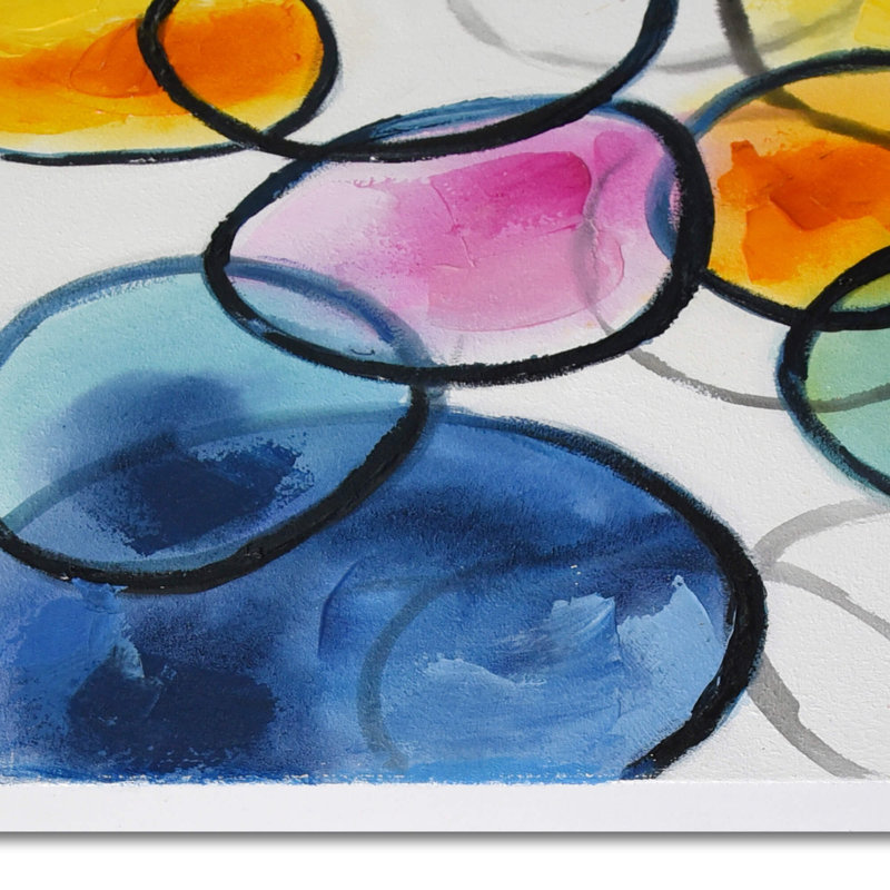 Abstract by E. Ramirez - Wrapped Canvas Painting Print