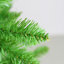 Arbre de Noël au crayon vert 6 pi - Arbre de Noël mince en PVC 72 po avec branches denses, cadre en métal pliable pour les petits espaces-1762746680