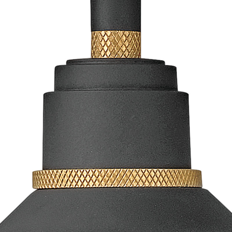 Foundry Wall Mount Outdoor Barn Light, Textured Black, 15.25" H x 16" W x 26" D