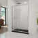 Infinity-Z 48" W x 74.75" H Semi-frameless Rectangle Sliding Shower Kit with Towel Bar and Base Included
