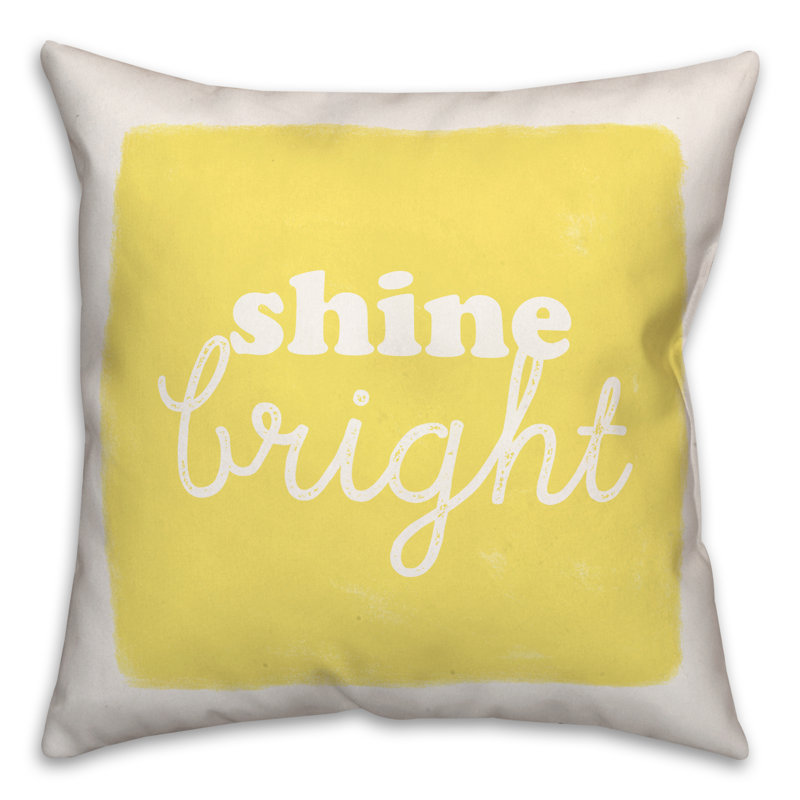 Shine Bright Square Pillow Cover & Insert