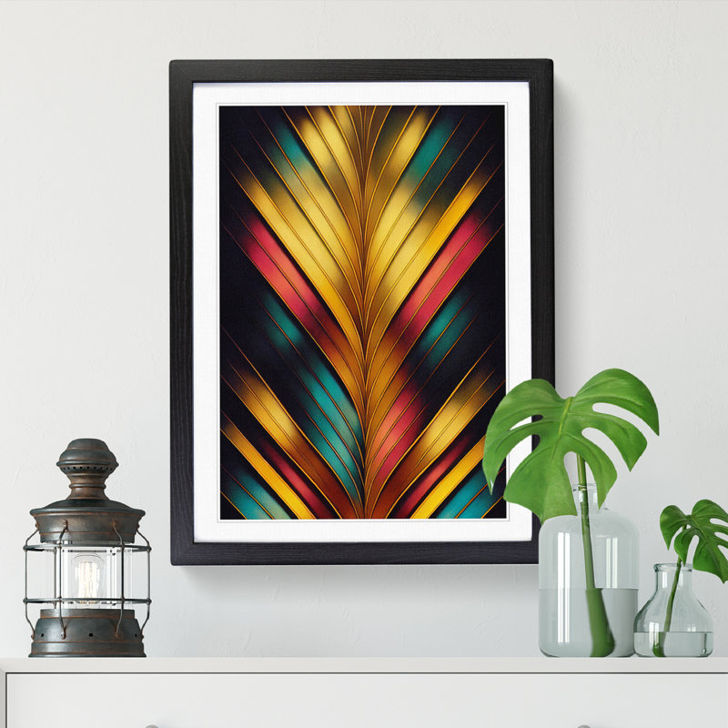 Deco Design Vol.4 - Single Picture Frame Print, Black Framed, 64cm H x 46cm W
