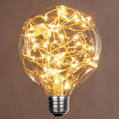 25 Watt Equivalent G95 LED Non-Dimmable Light Bulb Warm White (2700K) E26/Medium (Standard) Base