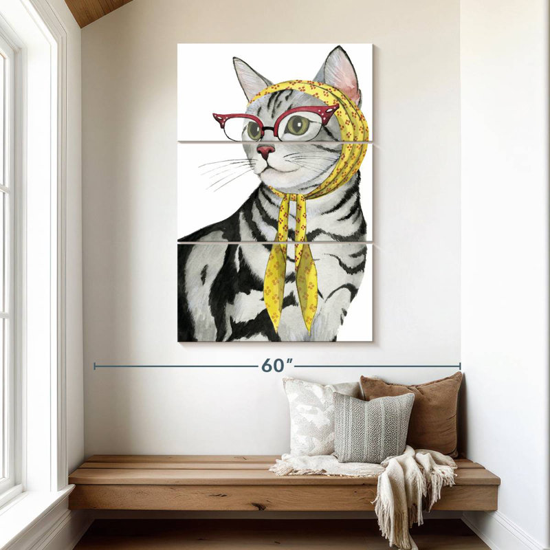 Brampt Cool Cat III, 50" H x 32" W
