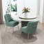 Chaise d'appoint rembourrée en velours Farr avec pieds argentés Farr-441903409