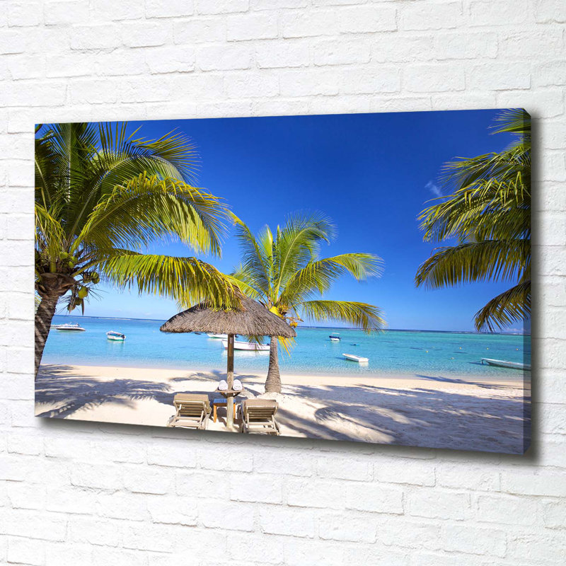 Mauritius Beach - Wrapped Canvas Print