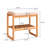 Solid Wood Shoe Bench, Beech Wood Storage Rack Organizer With High Rebound Sponge Cushion