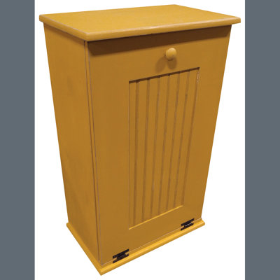 Solid Wood Manual Lift Tilt Out Trash Can - 10 Gallons