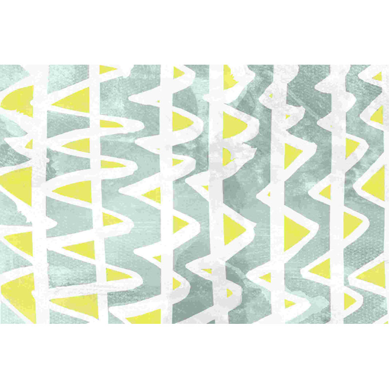 «Yellow Abstract Gallery 2», reproduction sur toile tendue, H 8 po x l 12 po