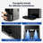 Simzlife 7 In. 33 Lb. Nugget Ice Countertop Portable Ice Maker In Black Finish With Automatic Ice Dispense