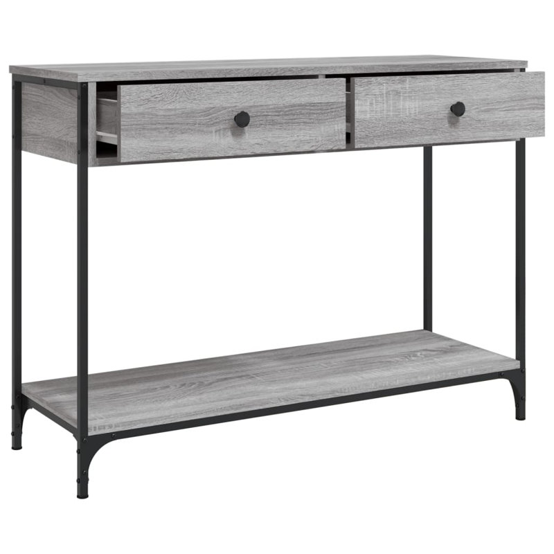 Console Table, Grey Sonoma, 75cm H x 100cm W x 34.5cm D