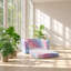 Twin 23.6 " Upholstered Convertible Sofa