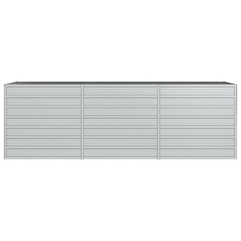 Alezander Metal Raised Flower Bed, 77cm H x 240cm W x 80cm D