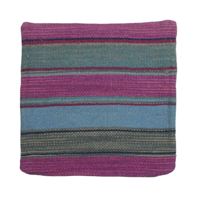 Anassi Striped Square Throw Cushion