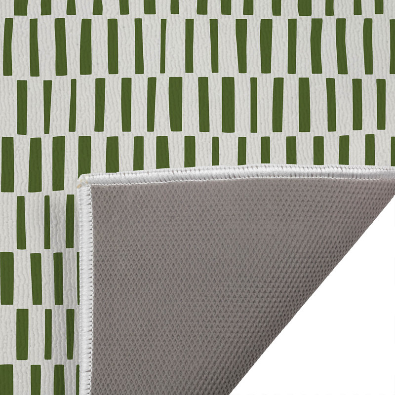 Corner Store Bath Rug, L 24 po x L 17 po, Vert olive