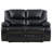 Black Upholstered Motion Reclining Loveseat-323720865