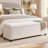 47" Rectangular Corduroy  Storage Ottoman Bench For Living Room-1444331394