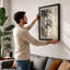 Bamboo in Ink Japandi - Framed Print-1640896010-1640896009