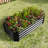 Metal Raised Garden Bed 421Ft For Herbs And Vegetables, Black, Build, Rust - Proof Black Vegetables Herbs, 421Ft, Design, Easy To Install-2003110499-2003110508