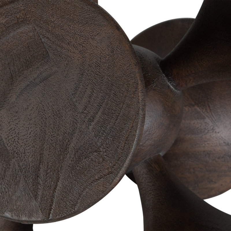 Balanced Harmony Dark Wooden Sculptures, Set/2