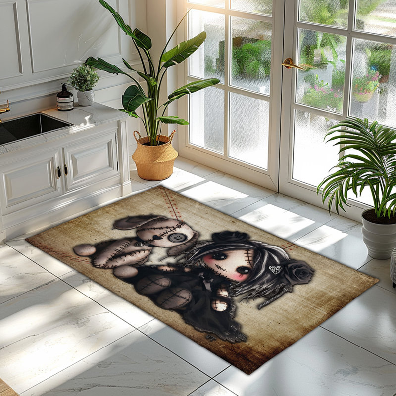 Tapis chiot Little Stitch Ups Old Friends, Rectangle 5 pi x 7 pi