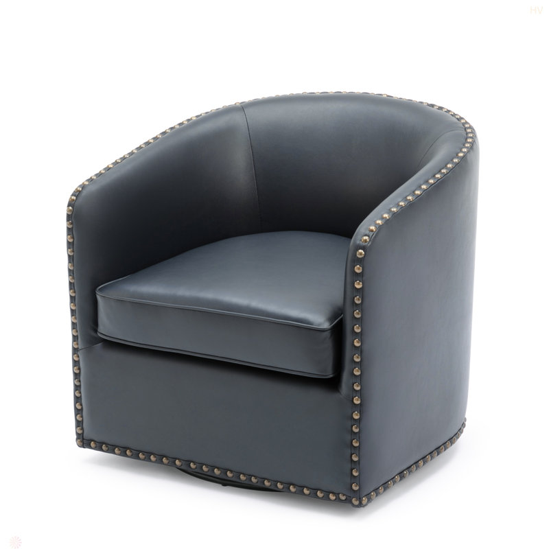 Fauteuil pivotant Trenton, Bleu foncé